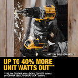 DEWALT 20V MAX Hammer Drill, 1/2", Cordless and Brushless, Compact With 2-Speed Setting, Bare Tool Only (DCD805B) DEWALT