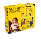 STANLEY Jr. Pretend Play Workbench & Power Drill & Toolset - 140 PCS STANLEY Jr.