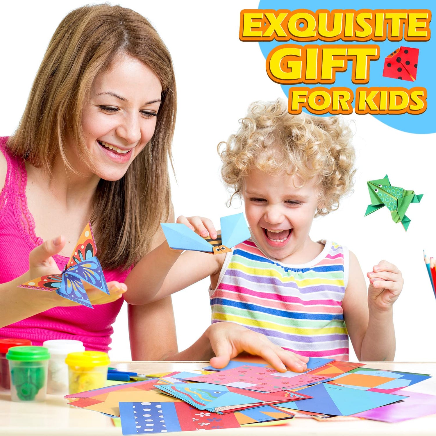 432 Sheets Origami Paper with Guiding Book, Origami Kit for Kids Ages 8-12, 54 Pattern Double Sided Folding Art Crafting Supplies for Adult Teen Thenshop