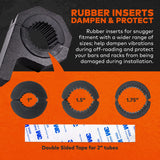 Off-Road Light Mounting Bracket Bar Clamp Kits [1"/1.5"/1.75"/2" Inch] [Horizontal Bar] [Aluminium] [2 Units] Bull Roll Cage Clamps Mount For ATV UTV LAMPHUS