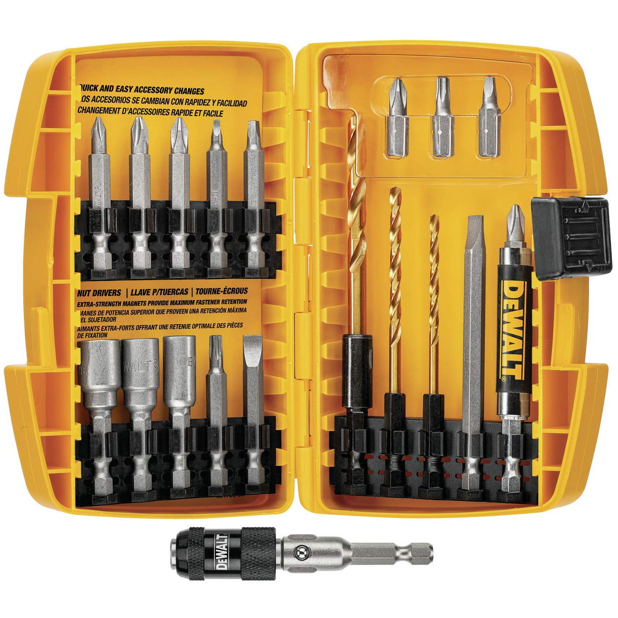 DEWALT Screwdriver Bit Set, Rapid Load, Tin, 20-Piece (DW2503) DEWALT