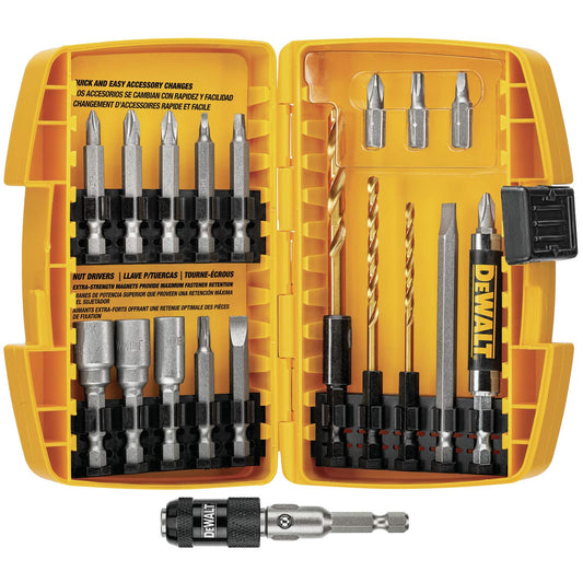 DEWALT Screwdriver Bit Set, Rapid Load, Tin, 20-Piece (DW2503) - WoodArtSupply