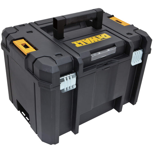 DEWALT TSTAK Tool Box, Extra Large Design, Removable Tray for Easy Access to Tools, Water and Debris Resistant (DWST17806) - WoodArtSupply