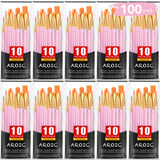 AROIC Painting Brushes Set, 10 Packs /100 Pieces, Nylon Brush Head, Suitable for Oil and Watercolor, Perfect Suit of Art Painting, Best Gift for AROIC