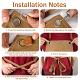 INMTIE woodworking apron. Heavy wax canvas work apron (Khaki) INMTIE
