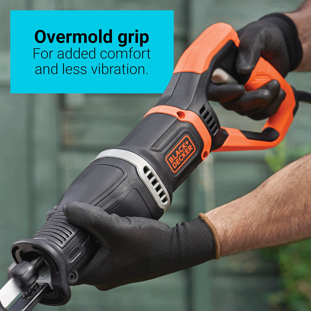 BLACK+DECKER 7 Amp Electric Reciprocating Saw with Removable Branch Holder (BES301K) BLACK+DECKER