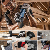 96 Pack Oscillating Saw Blades, CONNOO Oscillating Tool Blades Accessories with Sandpaper, Multitool Bi-Metal Blades for Wood Metal Plastics Quick CONNOO