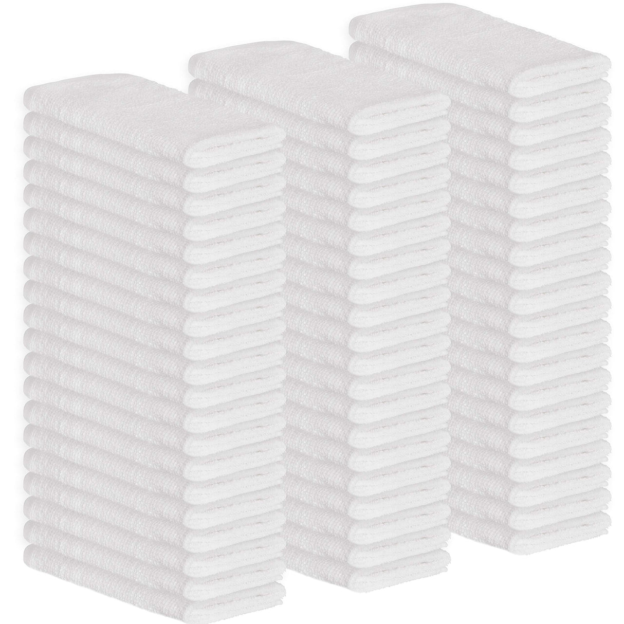 GREEN LIFESTYLE Terry Towels, White Rags, Bar Towels 100% Cotton Absorbent and Durable, Multipurpose Cleaning Rags, Cotton Cleaning Rags, Kitchen GREEN LIFESTYLE