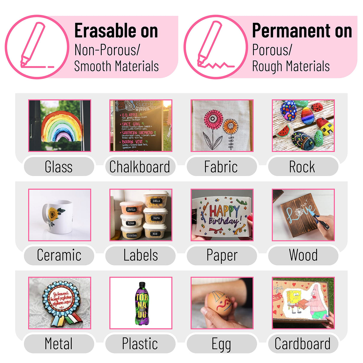 Mr. Pen- Chalk Markers, 6 Pack, Dual Tip, Vibrant Colors, 8 Labels, Chalkboard Markers, Liquid Chalk Markers, Chalk Pens, Chalk Markers for Mr. Pen