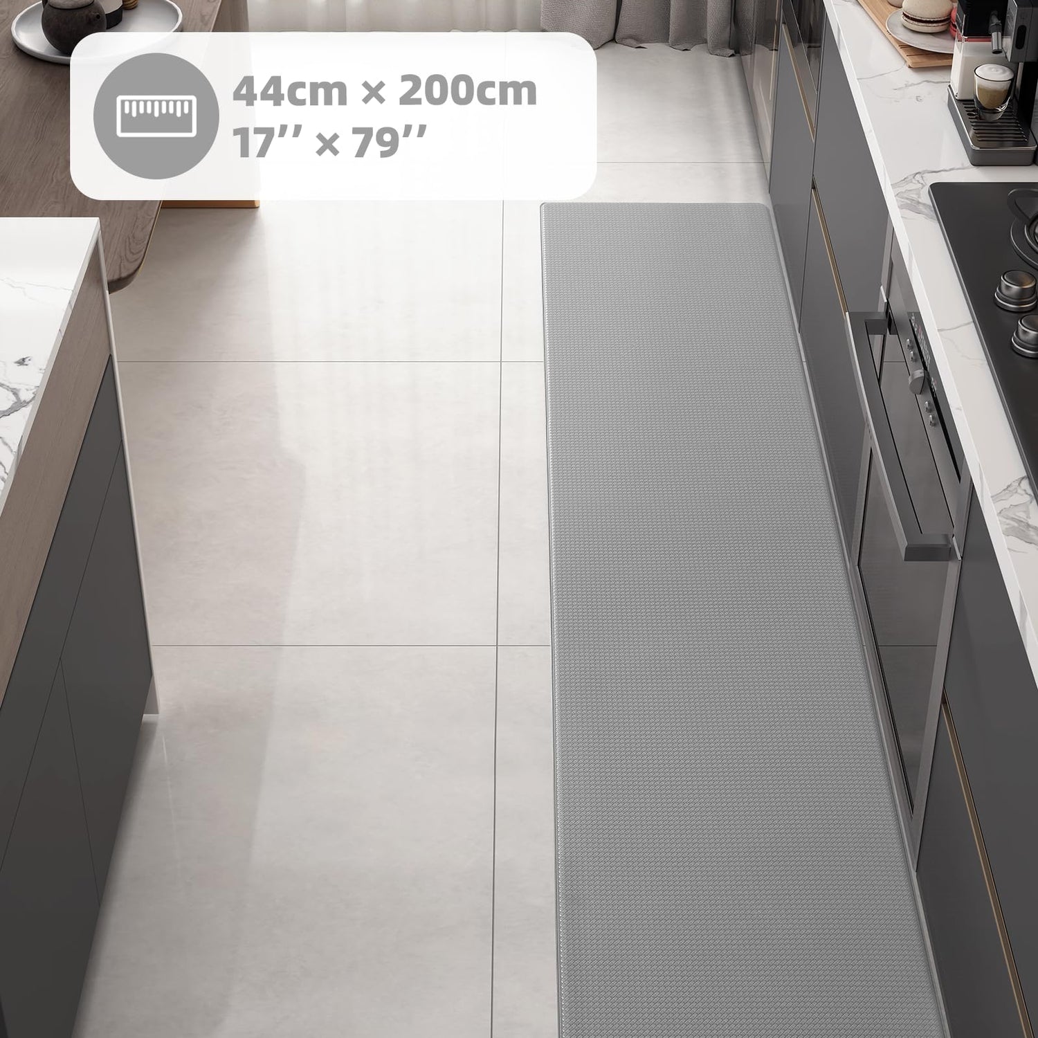 Color&Geometry Kitchen Rugs, Kitchen Runner Rug Kitchen Floor Mat, Cushioned Anti-Fatigue Kitchen Mat, Non Slip Waterproof Comfort Standing Padded, Color&Geometry