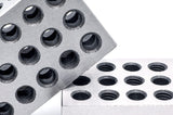 LLDSIMEX Pair 1" x 2" x 3" Precision Steel 1-2-3 Blocks 23 Holes LLDSIMEX