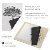 MyArtscape Art Supplies - Artist Quality Graphite Transfer Paper - 9" x 13" - 25 Sheets - Waxed Carbon Paper - with Tracing Paper Pad - 33lb - 9" x MyArtscape