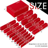 Setup Blocks Height Gauge Set, 15 Pieces Precision Saw Kit Drill Press Table Router Setup Blocks Woodworking Woodpeckers Tool Setup Bars Accessories Frienda