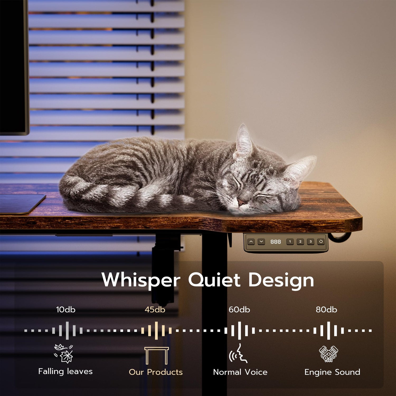 Acrolix 59" Reversiable L-Shaped Electric Standing Desk Adjustable Height Gaming Stand Up Corner Desk Sit Stand Home Office Computer Desk with Splice Acrolix