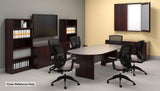 GOF 10FT Conference Table, Dark Cherry, Espresso, Artisan Grey, Mahogany, Walnut (10ft Table, Mahogany) GOF