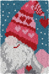 YP Latch Hook Kits for Kids Adults DIY Rug Tapestry Kits with Printed Canvas Embroidery Kits Festival Gifts Home Decoration (C, 18.1inch X 12.6inch) YP