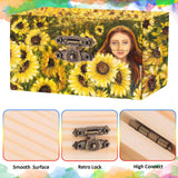 Thyle 48 Pcs Unfinished Small Wooden Box 3.54 x 1.97 x 2.17 Inch Treasure Boxes Wooden Mini Treasure Boxes Stash Wooden Box with Hinged Lid Locking Thyle