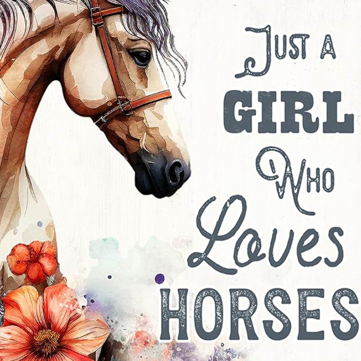 FOXKISS Horse Diamond Art Painting Kits for Adults - Full Drill Diamond Dots Paintings for Beginners, Round 5D Paint with Diamonds Pictures Gem Art FOXKISS