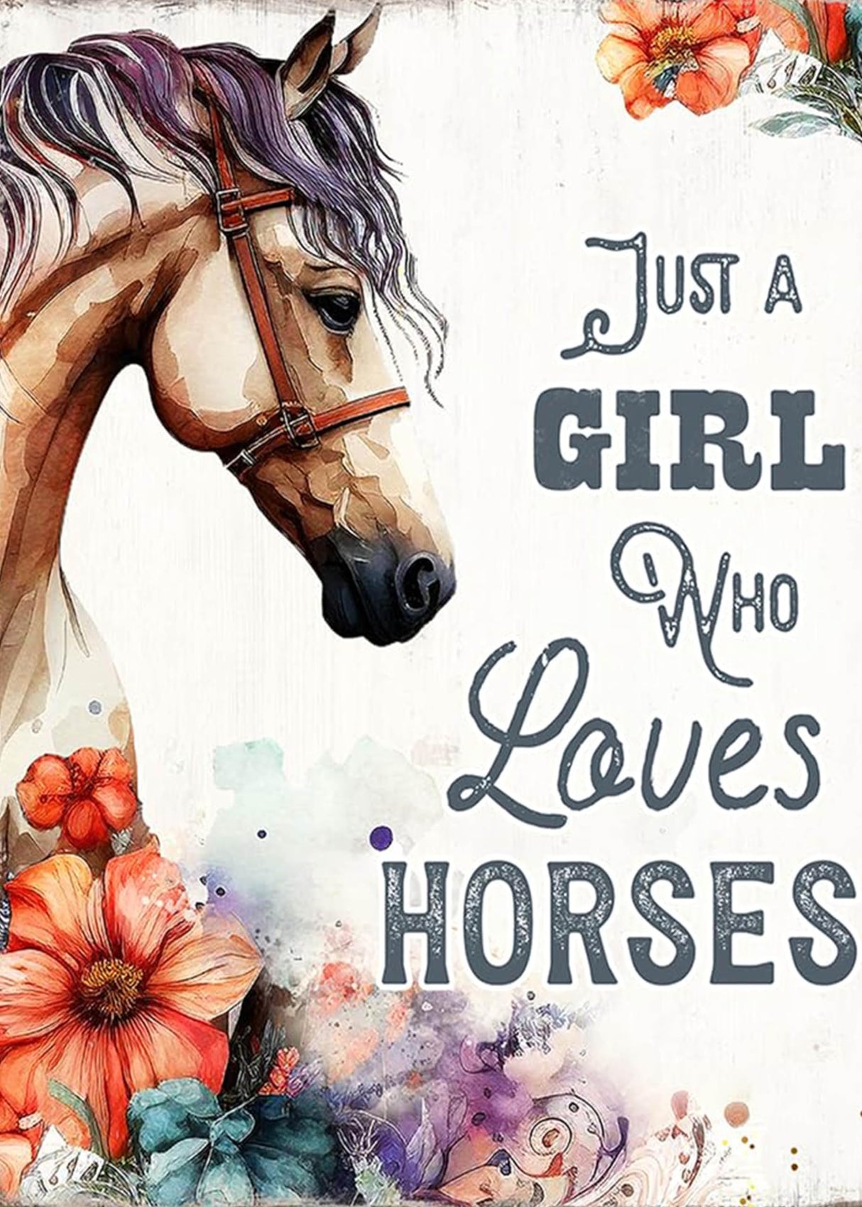 FOXKISS Horse Diamond Art Painting Kits for Adults - Full Drill Diamond Dots Paintings for Beginners, Round 5D Paint with Diamonds Pictures Gem Art FOXKISS