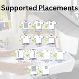 Heat Press Safe Tshirt Pressing Guide for Vinyl Alignment and Accurate Placement Shirt Neck and Chest. an All-in-one t Shirt Ruler Guide for Heat CLPA