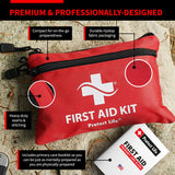 Protect Life First Aid Kit for Home/Business | HSA/FSA Eligible Emergency Kit | Hiking First aid kit Camping | Travel First Aid Kit for Car|Small Protect Life