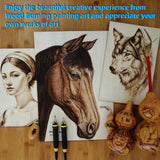 FIRElood Wood Burning Kit,Wood Burning Tool,Burning Tool Wood Burning High impedance Nickel-Chromium Wire Pen tip Wood Burning Tool Pen tip can FIRElood