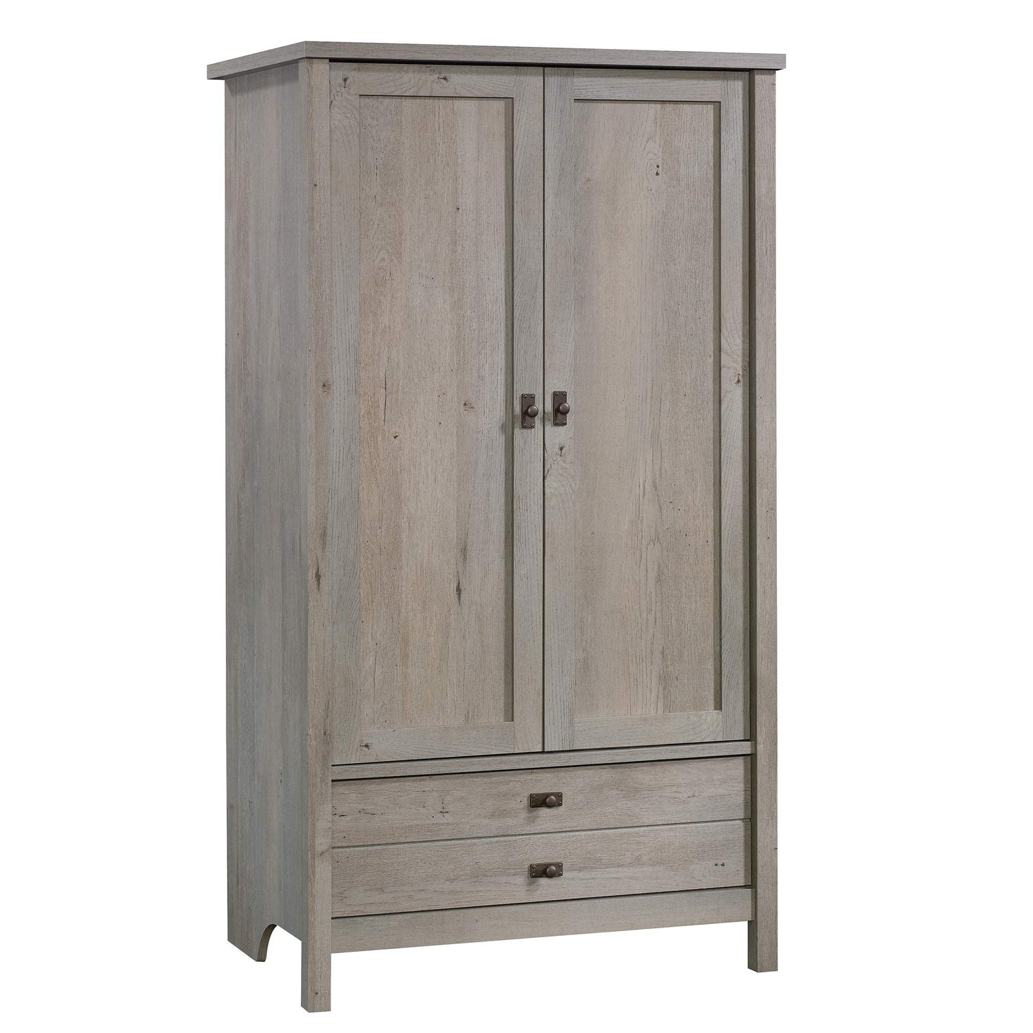 Sauder Cottage Road Armoire, L: 32.44" x W: 21.73" x H: 59.17", Mystic Oak finish Sauder