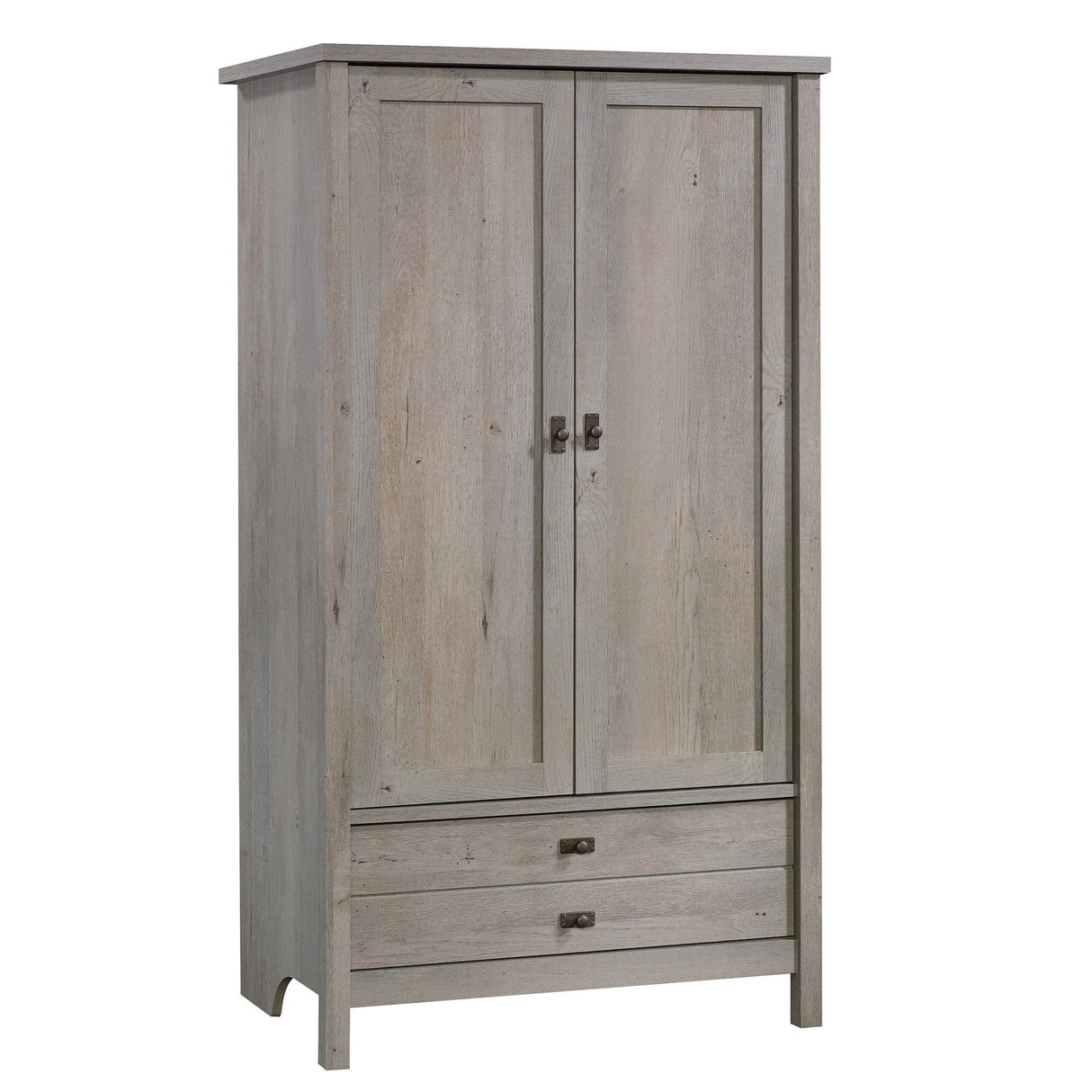 Sauder Cottage Road Armoire, L: 32.44" x W: 21.73" x H: 59.17", Mystic Oak finish Sauder