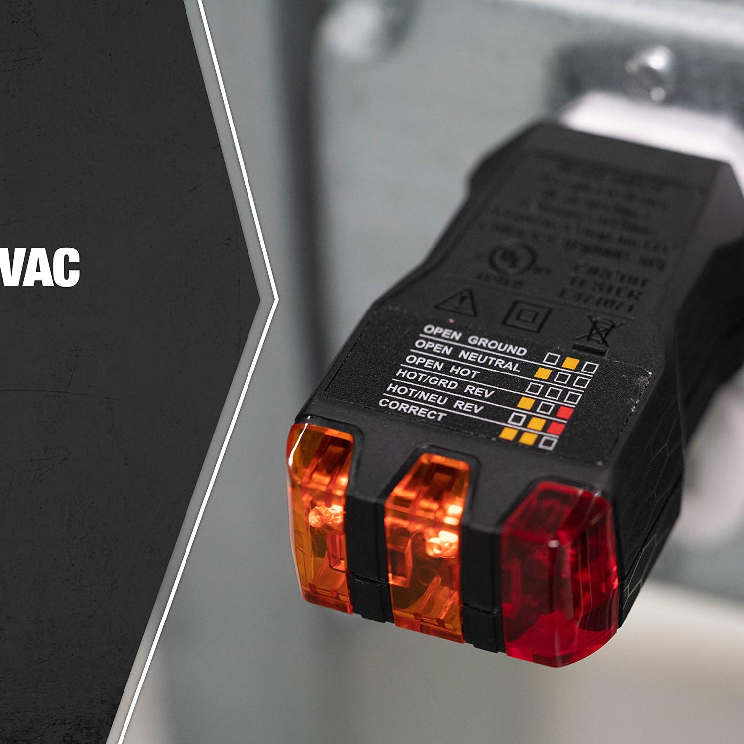 Southwire 40022S Receptacle Tester, Black Southwire