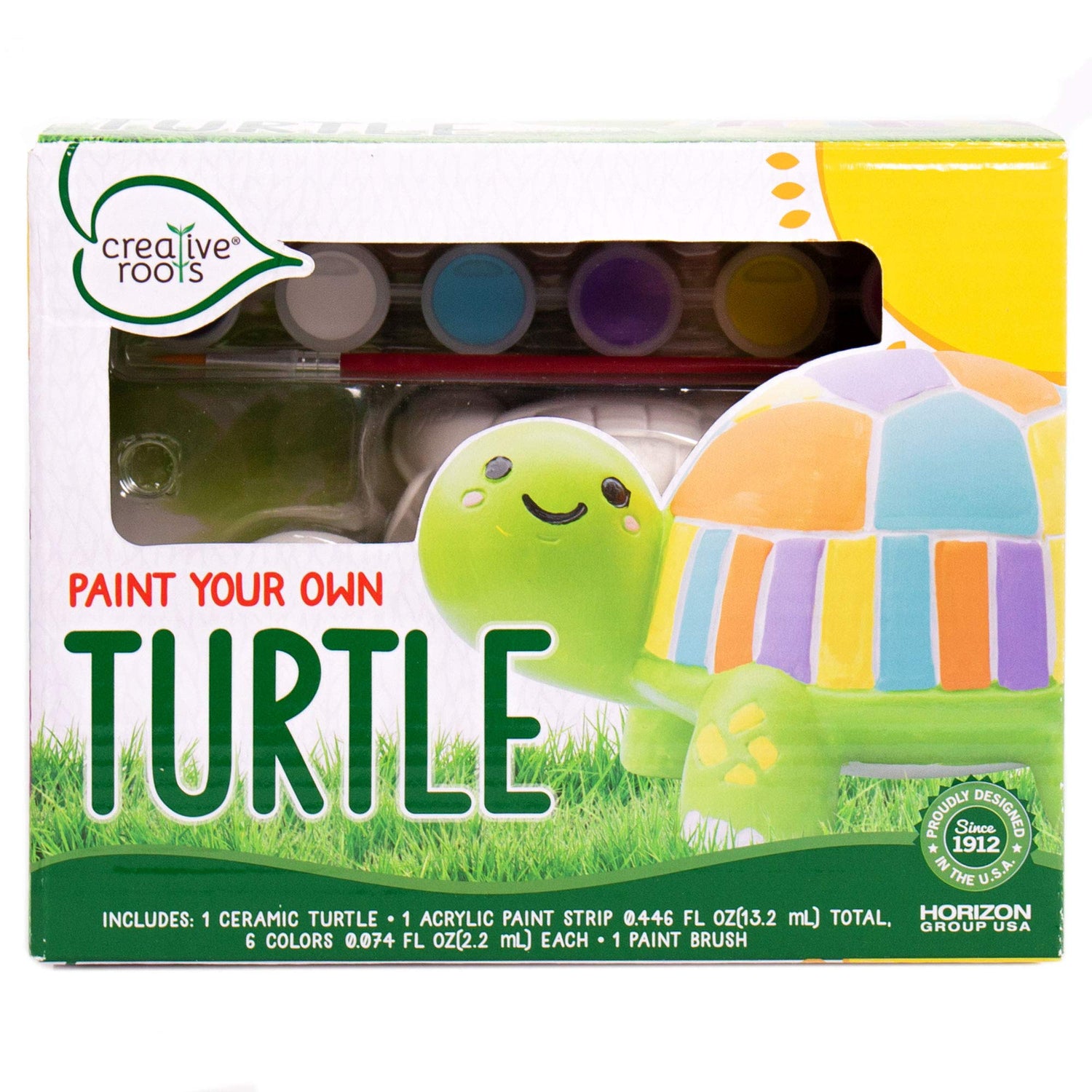 Creative Roots Paint Your Own Turtle, DIY Turtle, Kids Painting Set, Creativity, Ceramics to Paint, Paint Your Own Ceramic, Painting Kits for Kids Creative Roots