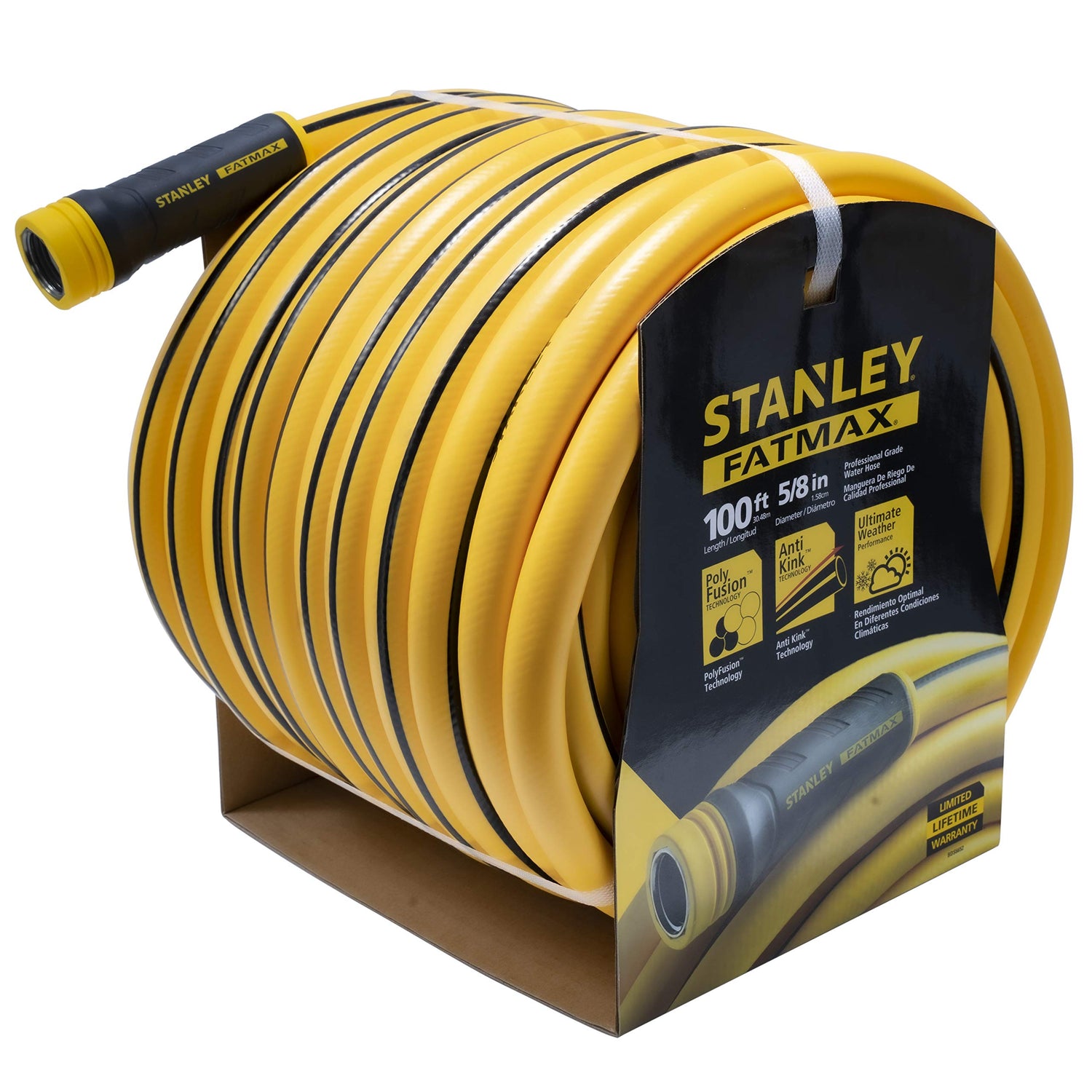 Stanley Garden BDS6652 Stanley Fatmax 5/8 x 100 Garden Hose, 100-ft, Yellow Stanley Garden