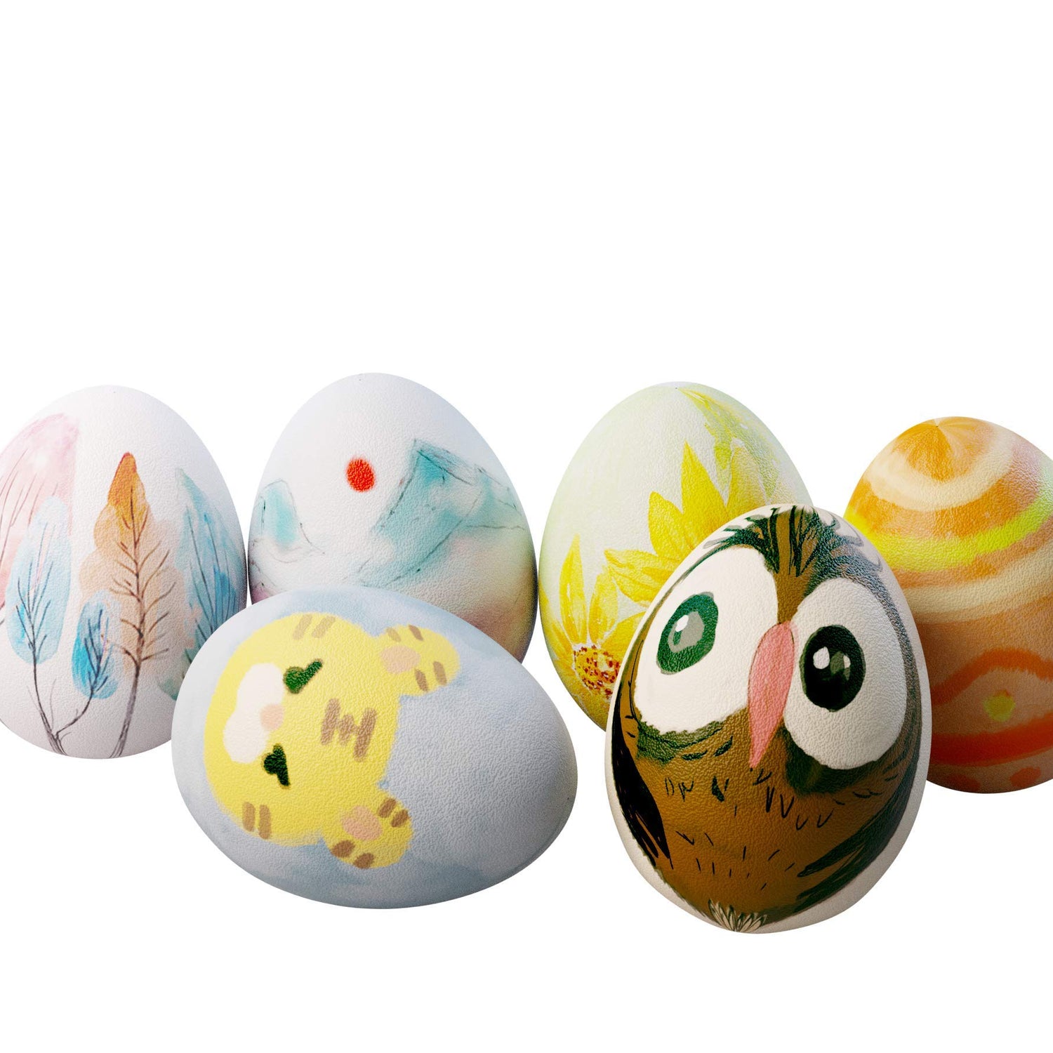 Dan&Darci Egg Squishy Painting Kit - Arts and Crafts for Girls and Boys - Kids Easter Art Activities - Craft Gift for Kids Ages 4 5 6 7 8 9 10 Year Dan&Darci