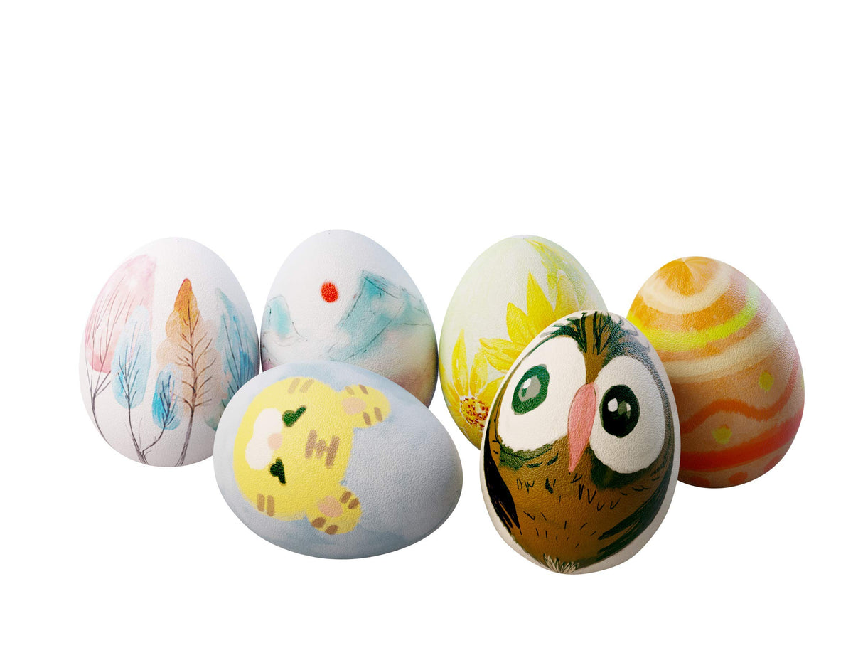 Dan&Darci Egg Squishy Painting Kit - Arts and Crafts for Girls and Boys - Kids Easter Art Activities - Craft Gift for Kids Ages 4 5 6 7 8 9 10 Year Dan&Darci