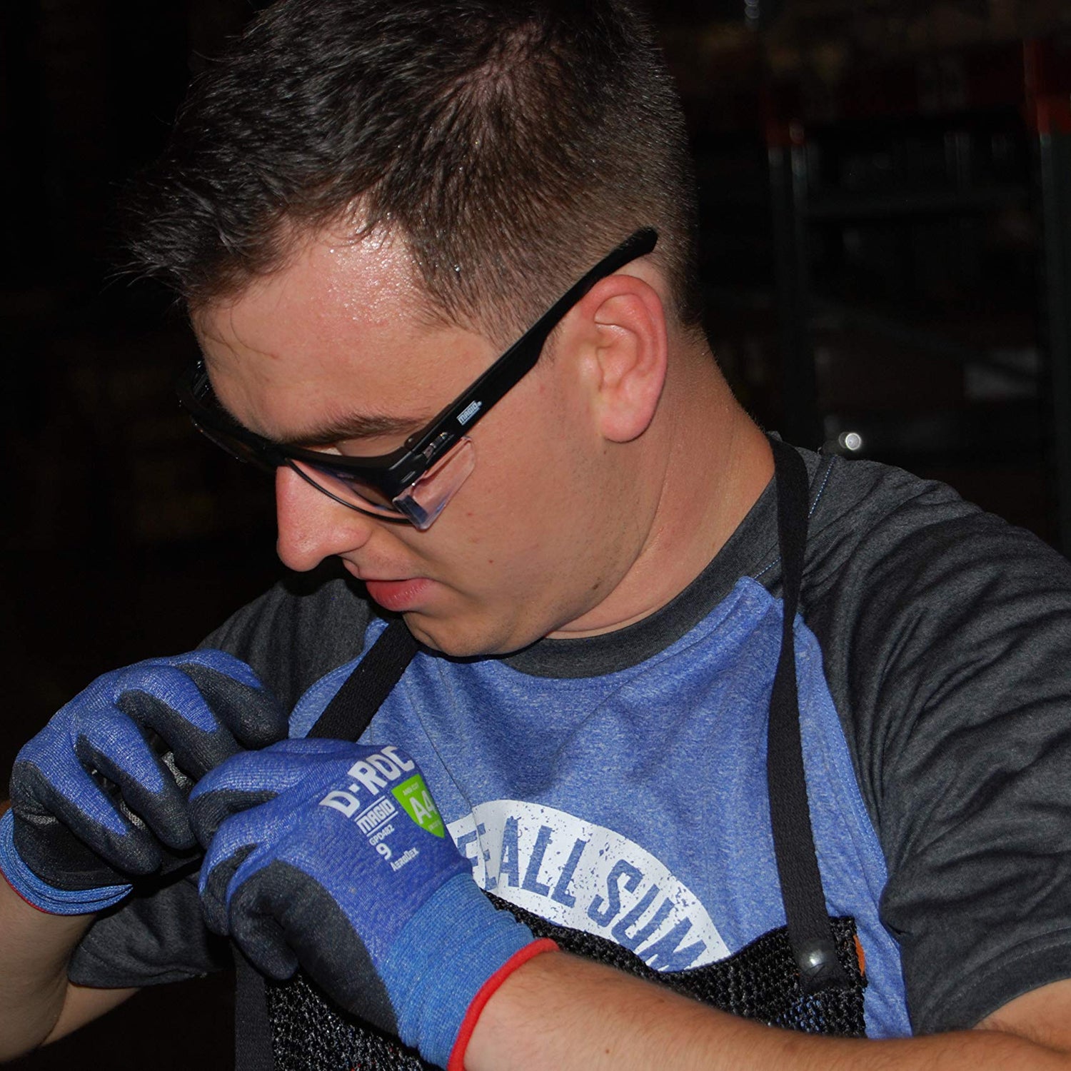 MAGID Gemstone Y50 Performance Anti-Fog Safety Glasses with Side Shields, Clear Lens, Scratch-Resistant Polycarbonate Lenses, 1 Pair MAGID