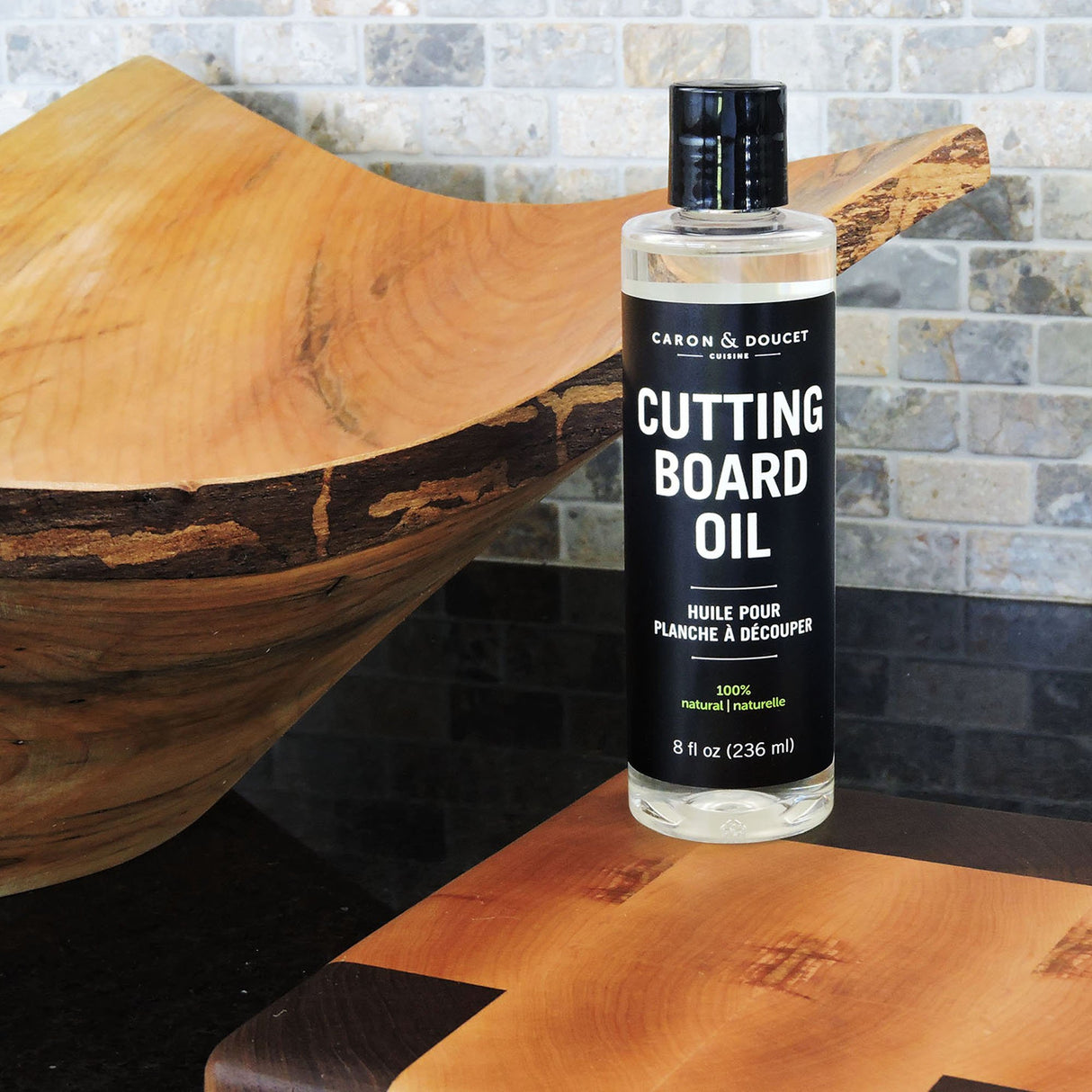 Caron & Doucet - Cutting Board & Butcher Block Conditioning & Finishing Oil | 100% Coconut Derived & Vegan, Best for Wood & Bamboo Conditioning & CARON & DOUCET