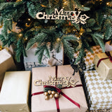 BESTOYARD 20pcs Merry Christmas Wooden Cutout Unfinished Wood Letter Piece Slice Embellishment for DIY Scrapbooking Xmas Sewing Crafts BESTOYARD