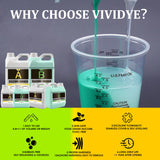 Silicone Molds Making Kit - 46oz Liquid Silicone Rubber for DIY Mold Making - Elastic 1:1 Mixing Ratio Fast Curing Green Molding Silicone for Vividye