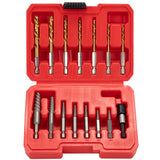 UYECOVE 15 Pieces Screw Extractor Set 6542/4341 HSS Cobalt Left Hand Drill Bit Broken Screw Extractor Kit with 1/4'' Adaptor, Stripped Screw UYECOVE