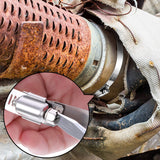 4 Pieces Adjustable 304 Stainless Steel Duct Clamps Hose Clamp (8 Inch) Boao