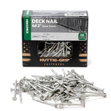 Huttig-Grip Fence Deck Nails 2 inches 6d for Wood Fencing HGN6OGSTDK1 Spiral Shank Outdoor Galvanized Finish, 1 lb Pack of 138 Nails OHIY
