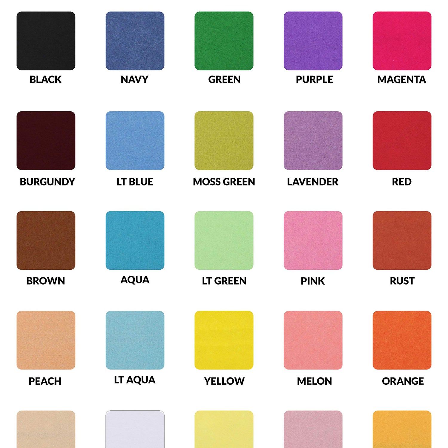 Threadart Premium Felt Sheets - 10 Sheets - 12" x 12" - Teal | Soft Wool-Like Feel | 1.2mm Thick Fabric for DIY Crafts, Sewing, Crafting Projects | Threadart