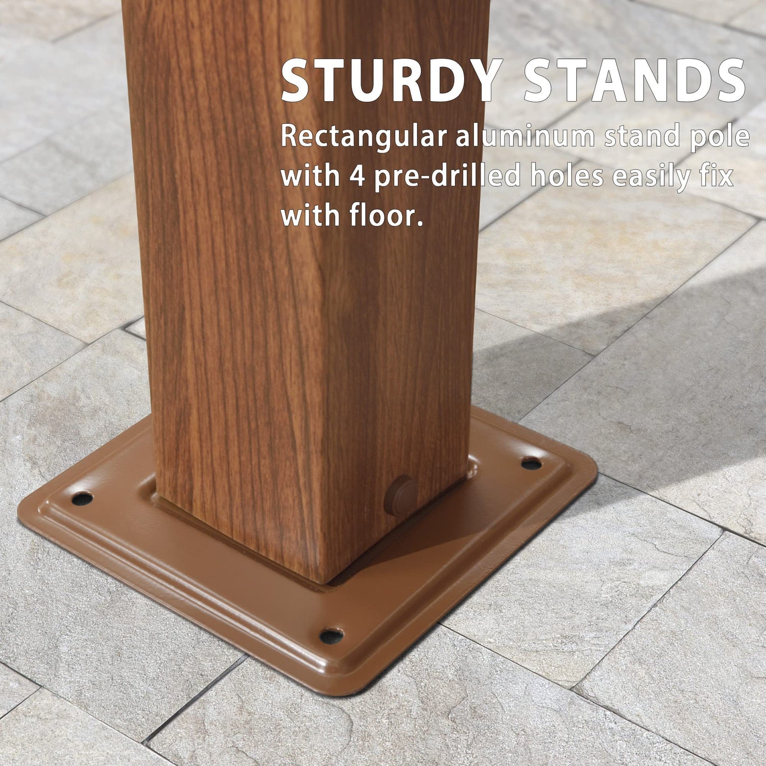 PURPLE LEAF 10' x 10' Outdoor Retractable Pergola with Sun Shade Canopy Patio Metal Shelter for Garden Porch Beach Pavilion Natural Wood Grain Frame PURPLE LEAF