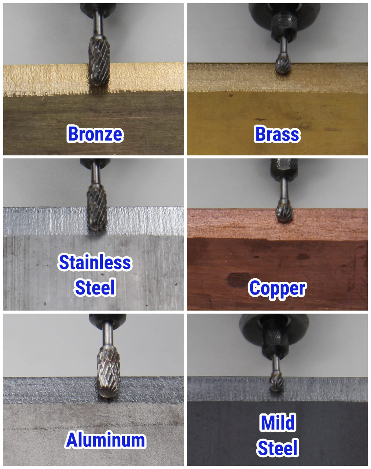 Mars-Rock Carbide Burr Set Compatible with Dremel Milwaukee 1/8" Shank 20PCS Die Grinder Rotary Tool Rasp Bits Accessories Attachments Metal Wood Mars-Rock