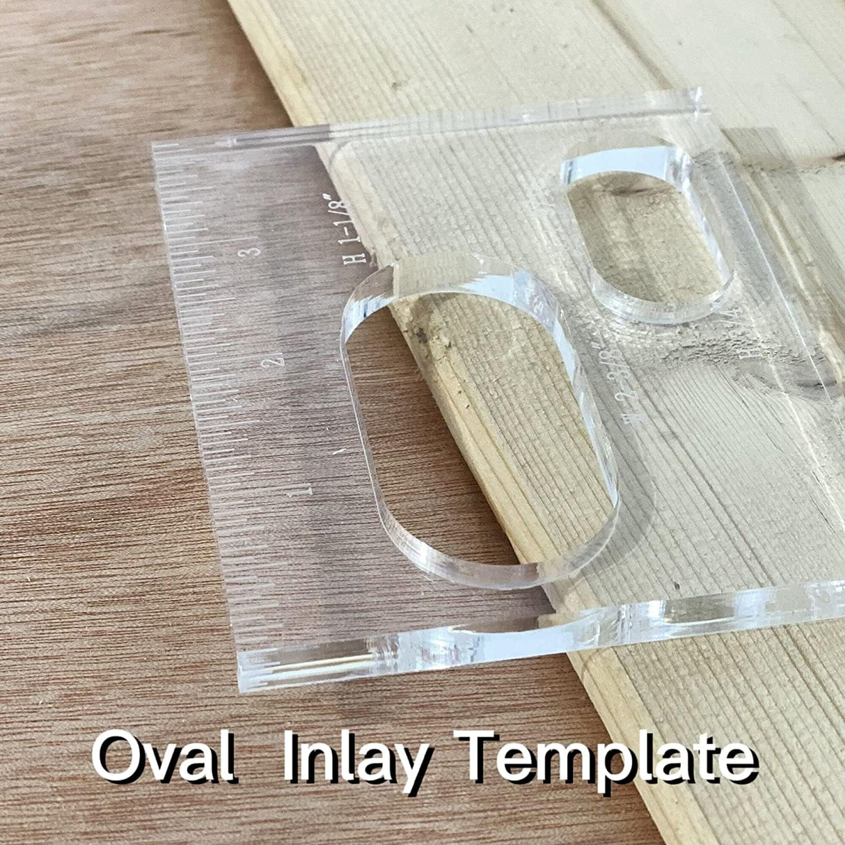 Elliptical Router Template for Woodworking Oval Router Jig Template Inlay Template Set Decorative Templates(4 pcs Oval Inlay Templates) HXLPAY