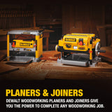 DEWALT Benchtop Planer, 15-Amp, 12-1/2-Inch, 3-Knife Cutter, 20,000 RPM, Corded (DW734) DEWALT