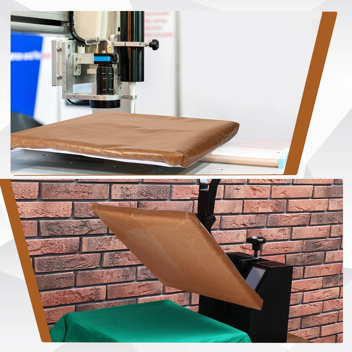 Treela 2 Pcs Heat Press Platen Wrap Cover, 12 x 15 Inch Heat Press Cover Heat Resistant Reusable Sheets Pad Mat Pillow for Sublimation Heat Press Treela