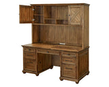 Martin Furniture Traditional Wood Doors, Office Storage, Fully Assembled, Brown Hutch Martin Furniture