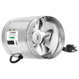 VIVOSUN 6 Inch Inline Duct Fan 240 CFM, HVAC Exhaust Ventilation Fan with Low Noise for Basements, Bathrooms, Kitchens and Attics, Silver VIVOSUN