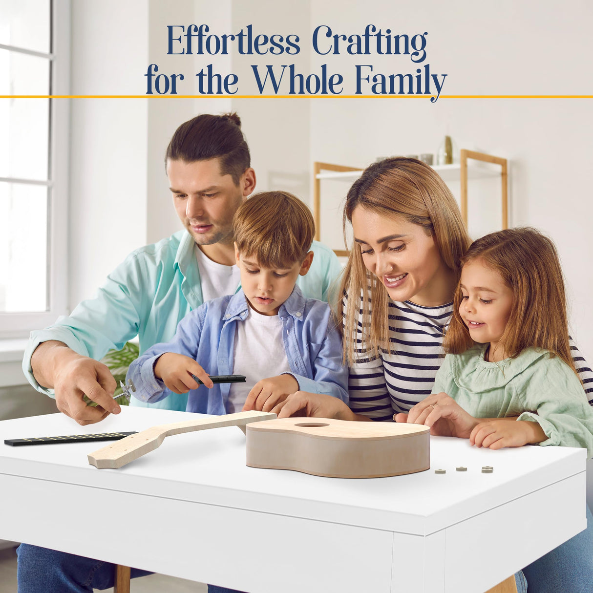 DIY Ukulele Kit Soprano (22inch) Build Your Own Guitar Kit with our Ukuleles Guitar Build Kit. DIY Ukelele Kit has 33 Pieces for all DIY Guitar Kraftex