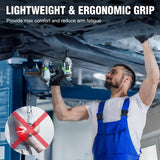 WORKPRO 20V Cordless Impact Wrench, 1/2-inch, 320 Ft Pounds Max Torque, 2.0Ah Li-ion Battery with Fast Charger, Belt Clip for Easy Carrying WORKPRO